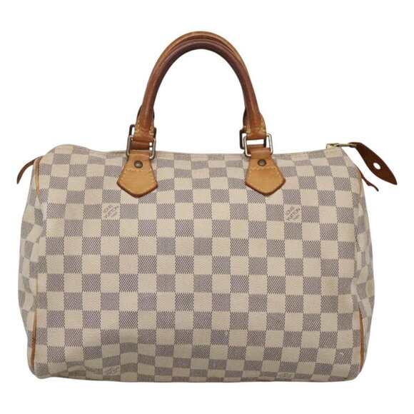 LOUIS VUITTON Damier Azur Speedy 30 Hand Bag - Picture 2 of 15